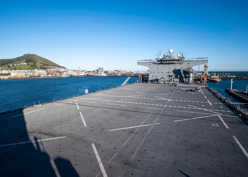 USS Hershel “Woody” Williams arrives in South Africa