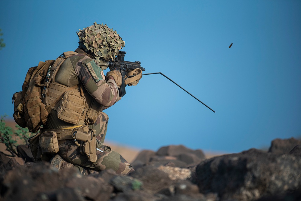 Task Force Red Dragon conducts live-fire exercise with French Forces in Djibouti