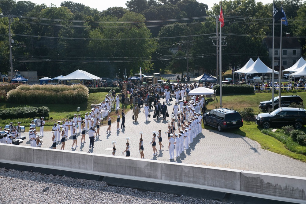 U.S. Naval Academy pre-game celebration against University of Delaware