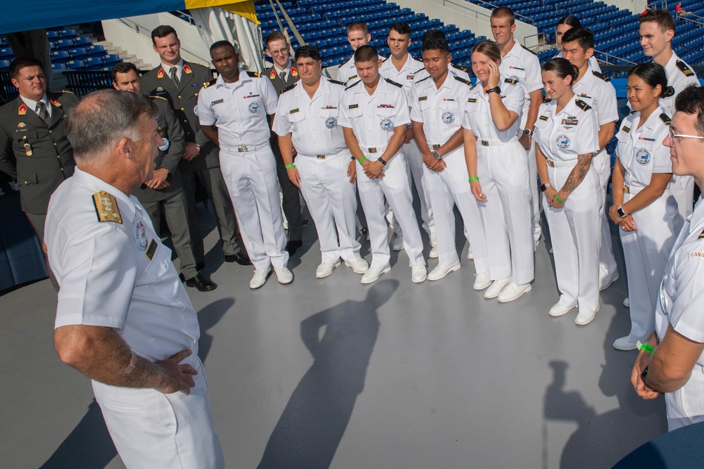 U.S. Naval Academy pre-game celebration against University of Delaware