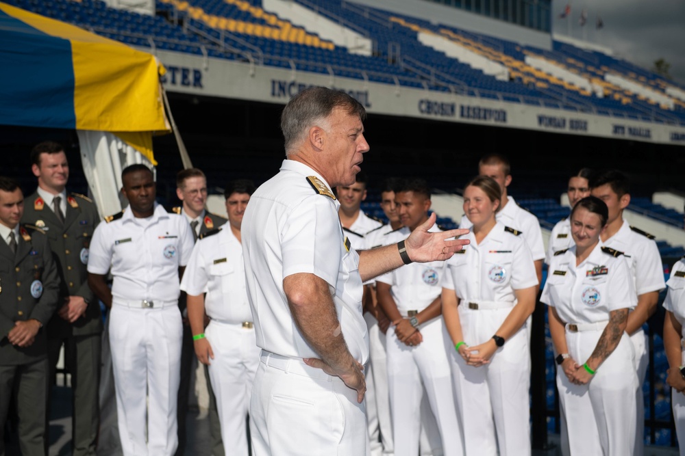 U.S. Naval Academy pre-game celebration against University of Delaware