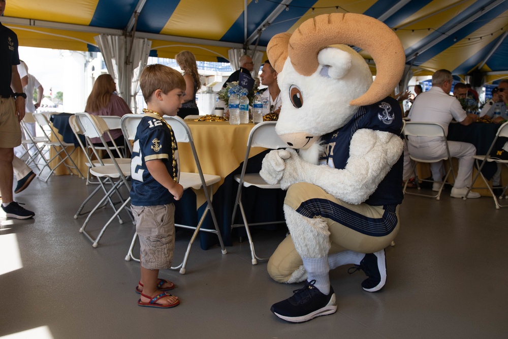 U.S. Naval Academy pre-game celebration against University of Delaware