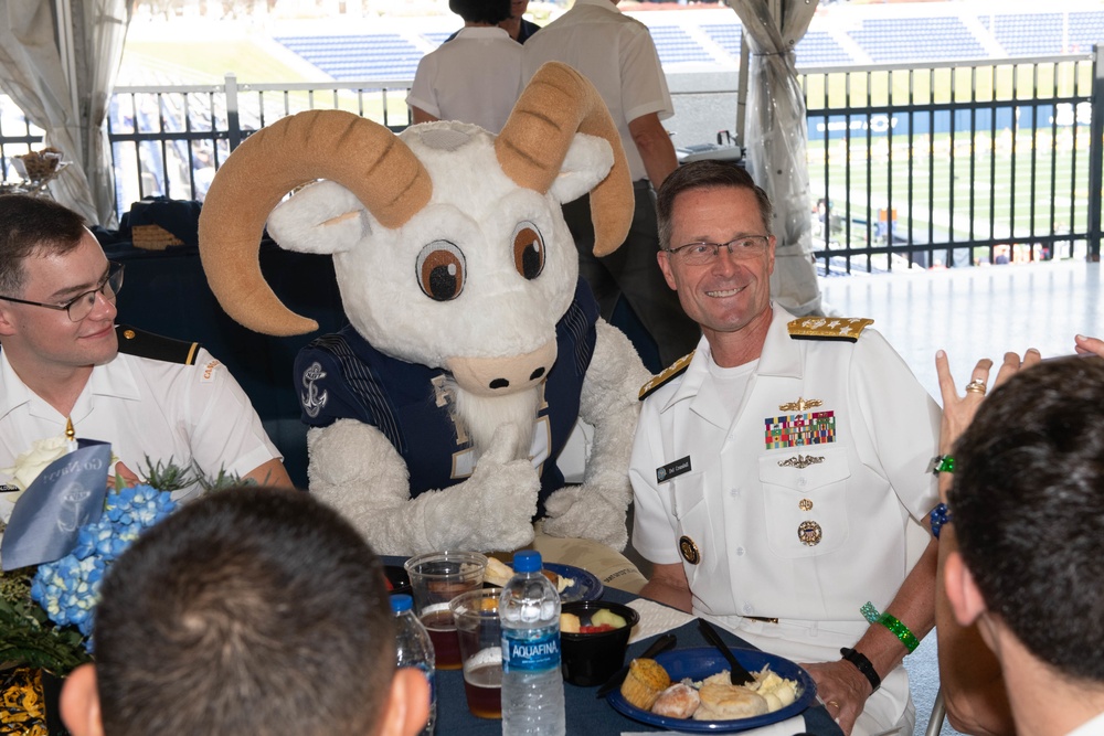 U.S. Naval Academy pre-game celebration against University of Delaware