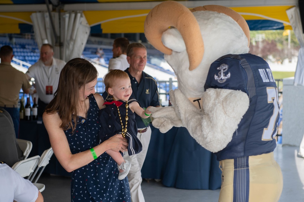 U.S. Naval Academy pre-game celebration against University of Delaware