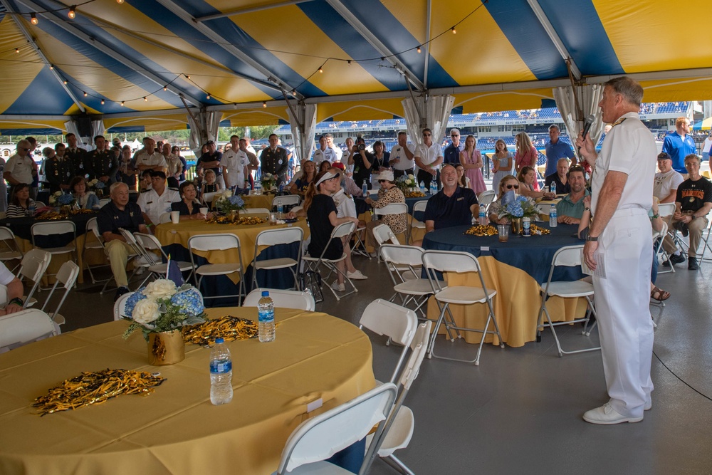 U.S. Naval Academy pre-game celebration against University of Delaware