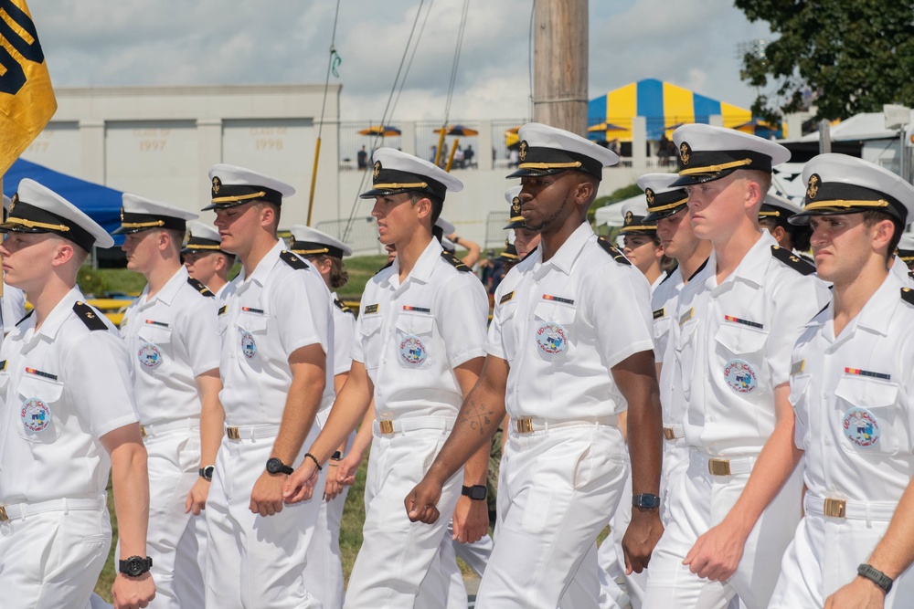 U.S. Naval Academy pre-game celebration against University of Delaware