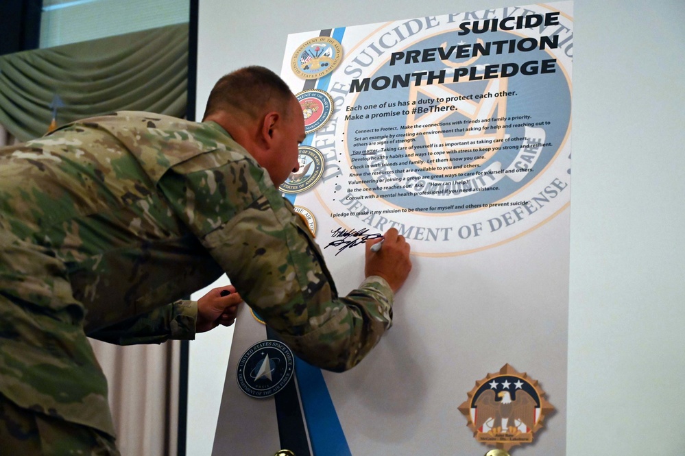 Joint Base MDL leadership attends Suicide Prevention Month declaration signing
