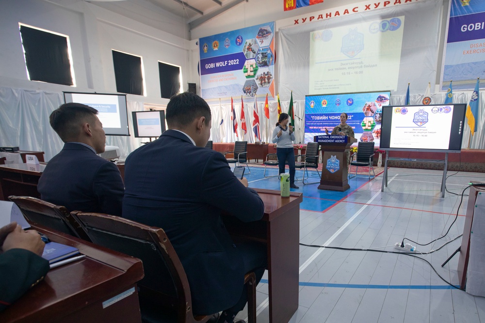 Gobi Wolf 2022 participants take part in expert academic discussions