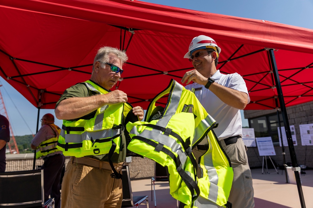 Montgomery Locks and Dam open house invites state officials, industry partners to showcase upcoming construction