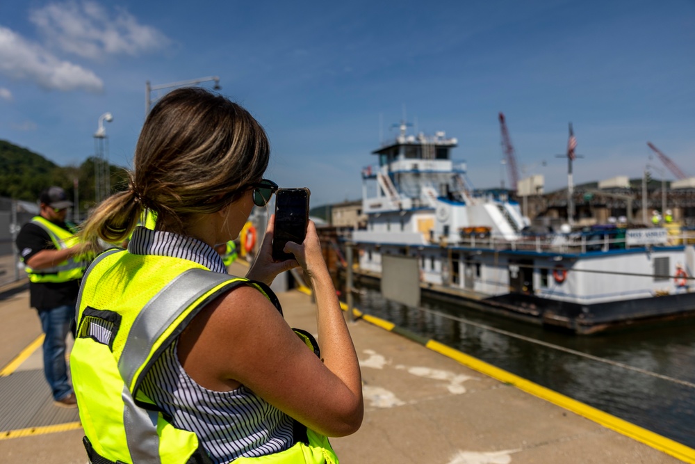 Montgomery Locks and Dam open house invites state officials, industry partners to showcase upcoming construction