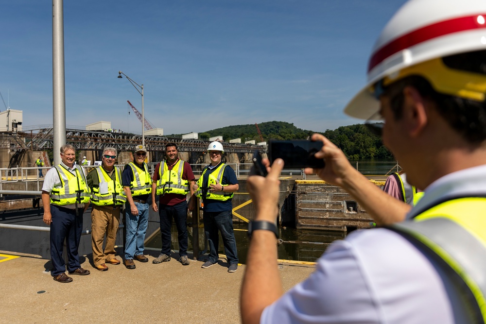 Montgomery Locks and Dam open house invites state officials, industry partners to showcase upcoming construction