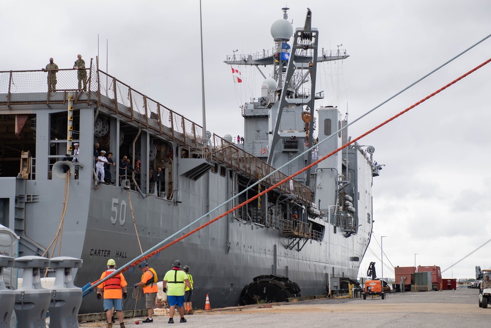 DVIDS - Images - USS Carter Hall arrives in Baltimore for Maryland ...