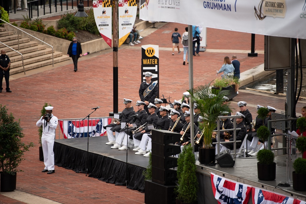 United States Navy Band Performs at Maryland Fleet Week Opening Ceremony