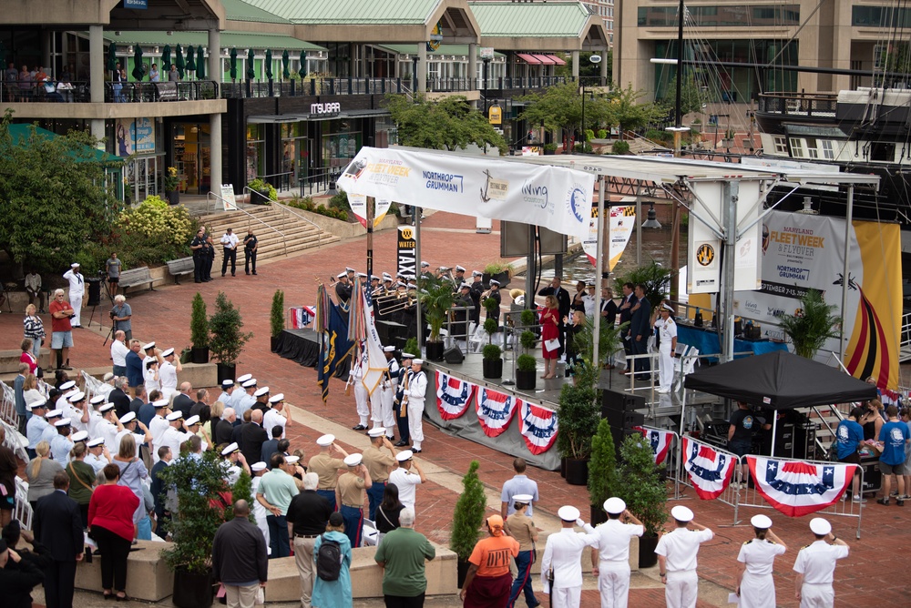 United States Navy Band Performs at Maryland Fleet Week Opening Ceremony