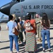 Military spouses tour reserve wing KC-135