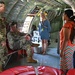 Military spouses tour reserve wing KC-135