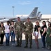 Military spouses tour reserve wing KC-135