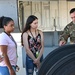 Military spouses tour reserve wing KC-135