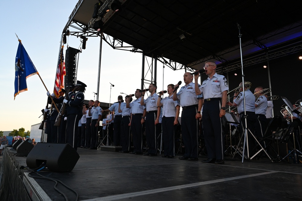 The United States Air Force Band back on tour following a two year COVID hiatus