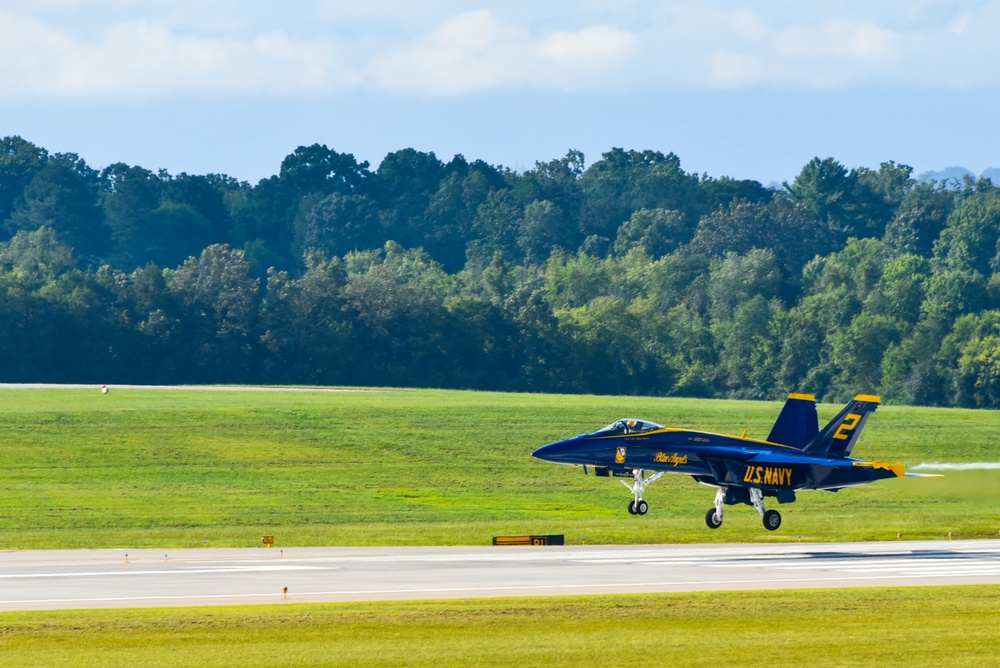 Blue Angels Arrive at McGhee-Tyson ANGB