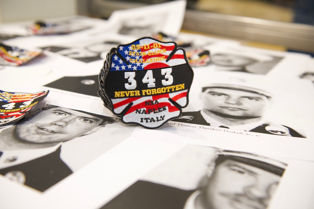 NSA Naples Community Participates in 9/11 Stair Climb Challenge