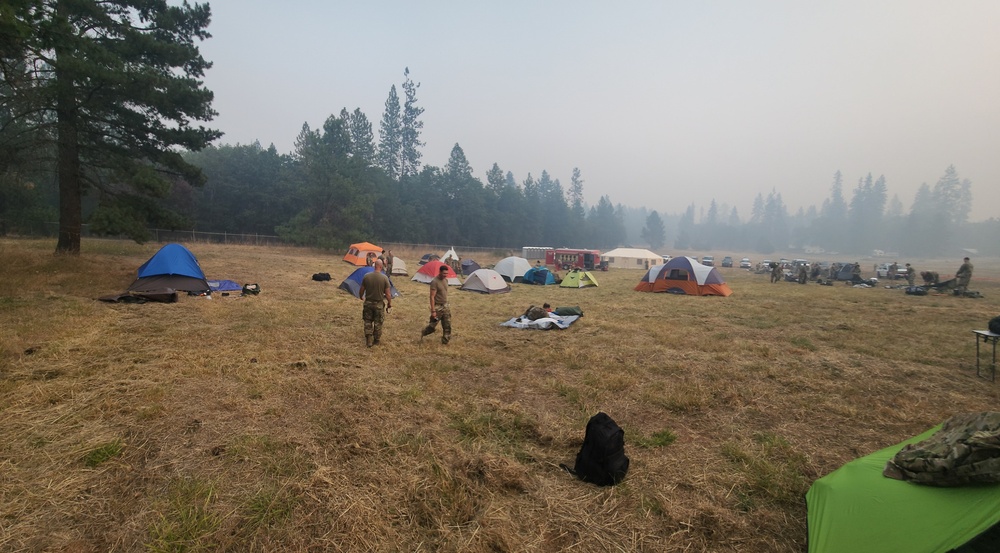 173rd Fighter Wing Firefighters work to quell fires around the state