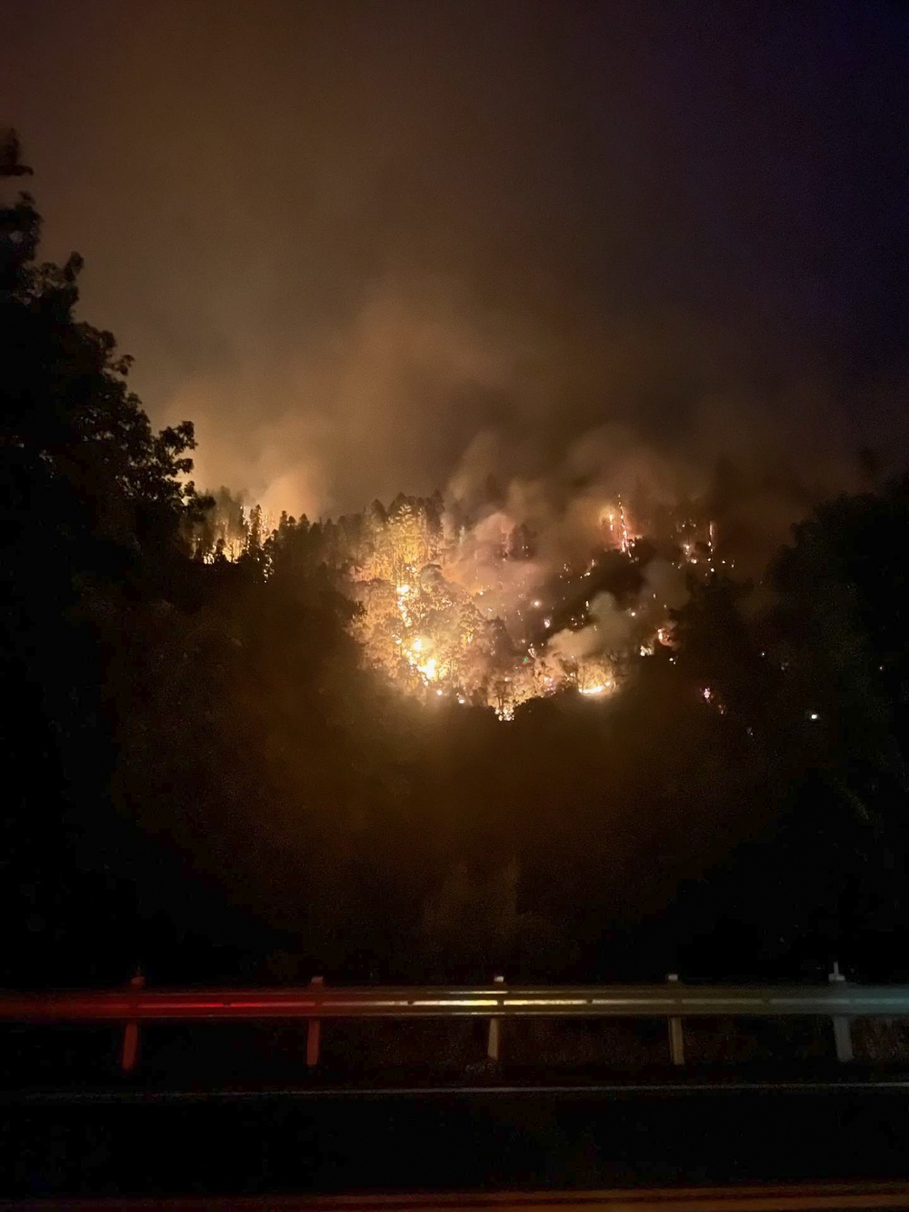 173rd Fighter Wing Firefighters work to quell fires around the state