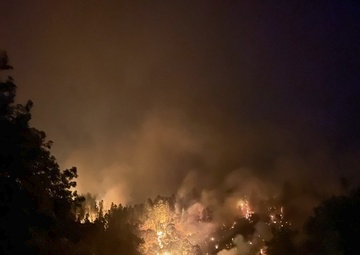 173rd Fighter Wing Firefighters work to quell fires around the state