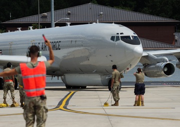 16th Airborne Command and Control Squadron flies final local sortie at Robins Air Force Base