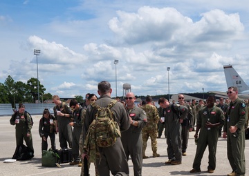 16th Airborne Command and Control Squadron flies final local sortie at Robins Air Force Base
