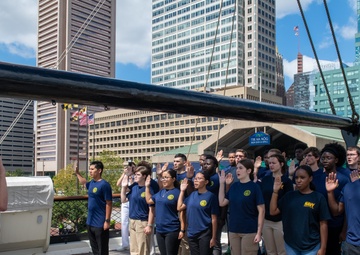 Future Sailors Take Oath of Enlistment Aboard USS Constellation