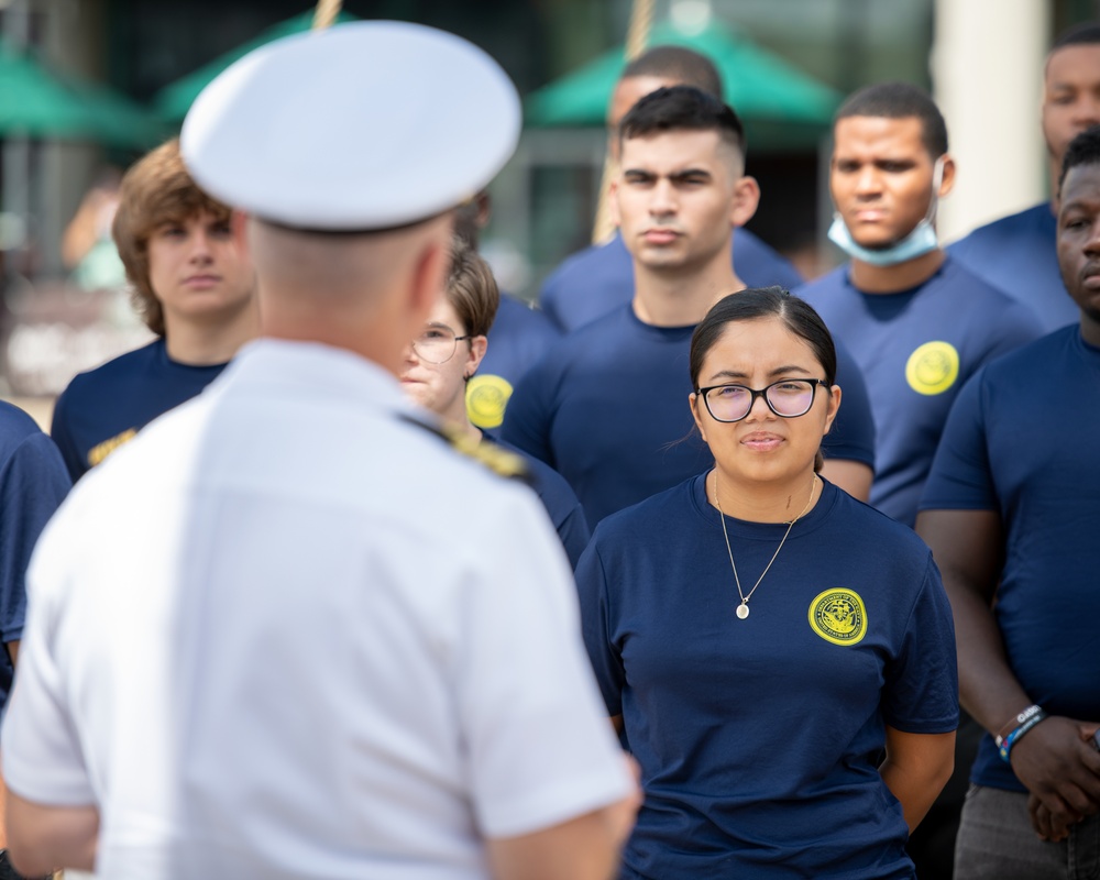 Future Sailors Take Oath of Enlistment Aboard USS Constellation