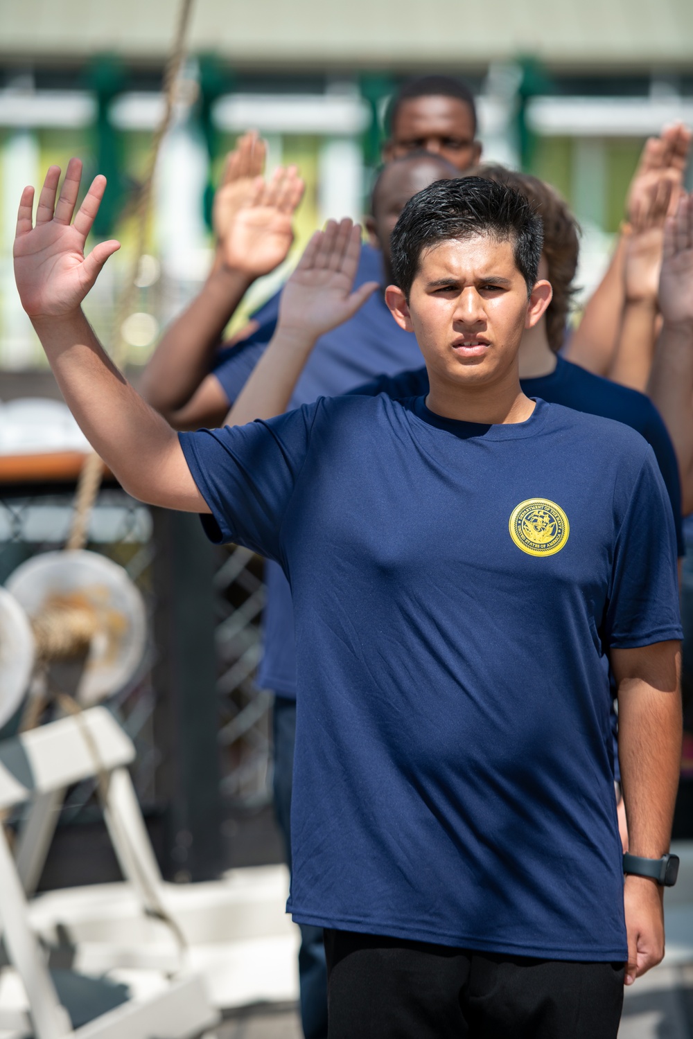 Future Sailors Take Oath of Enlistment Aboard USS Constellation