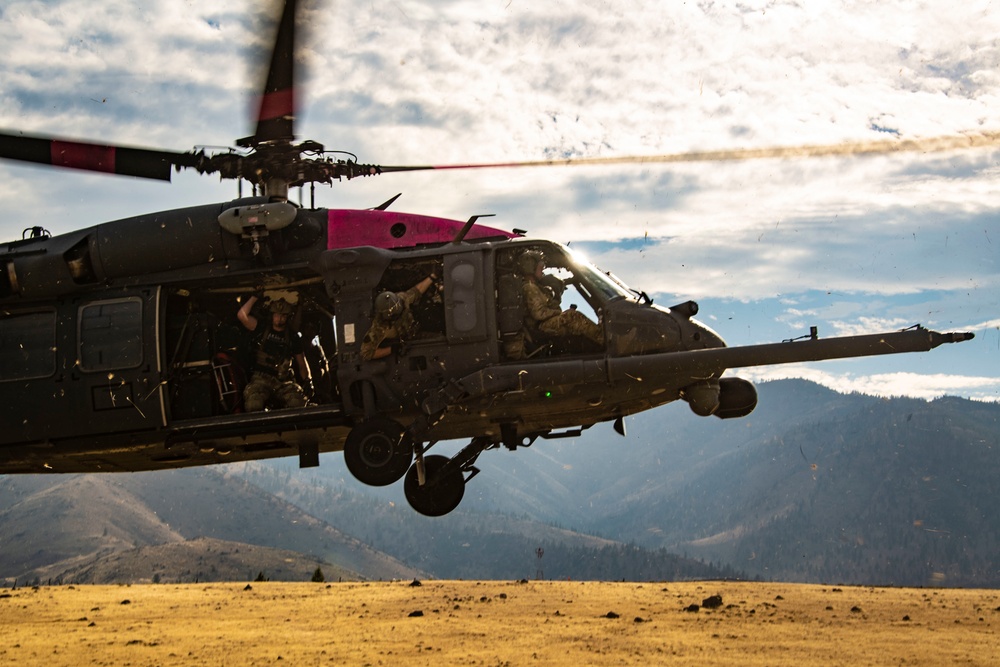 129th Rescue Wing Crew Lands HH-60 Pave hawk