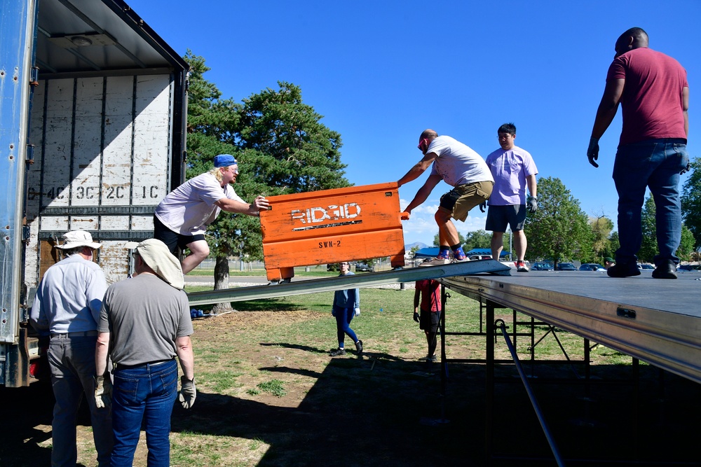 Volunteers contribute greatly to the success of Hill AFB’s rock festival