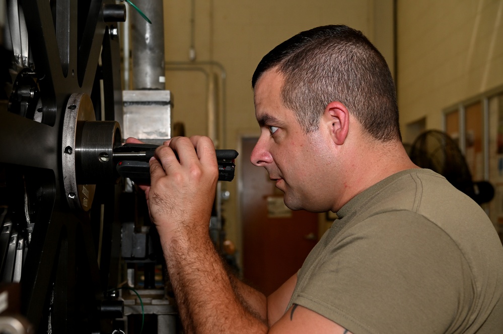 169th Maintenance Squadron engine shop maintenance