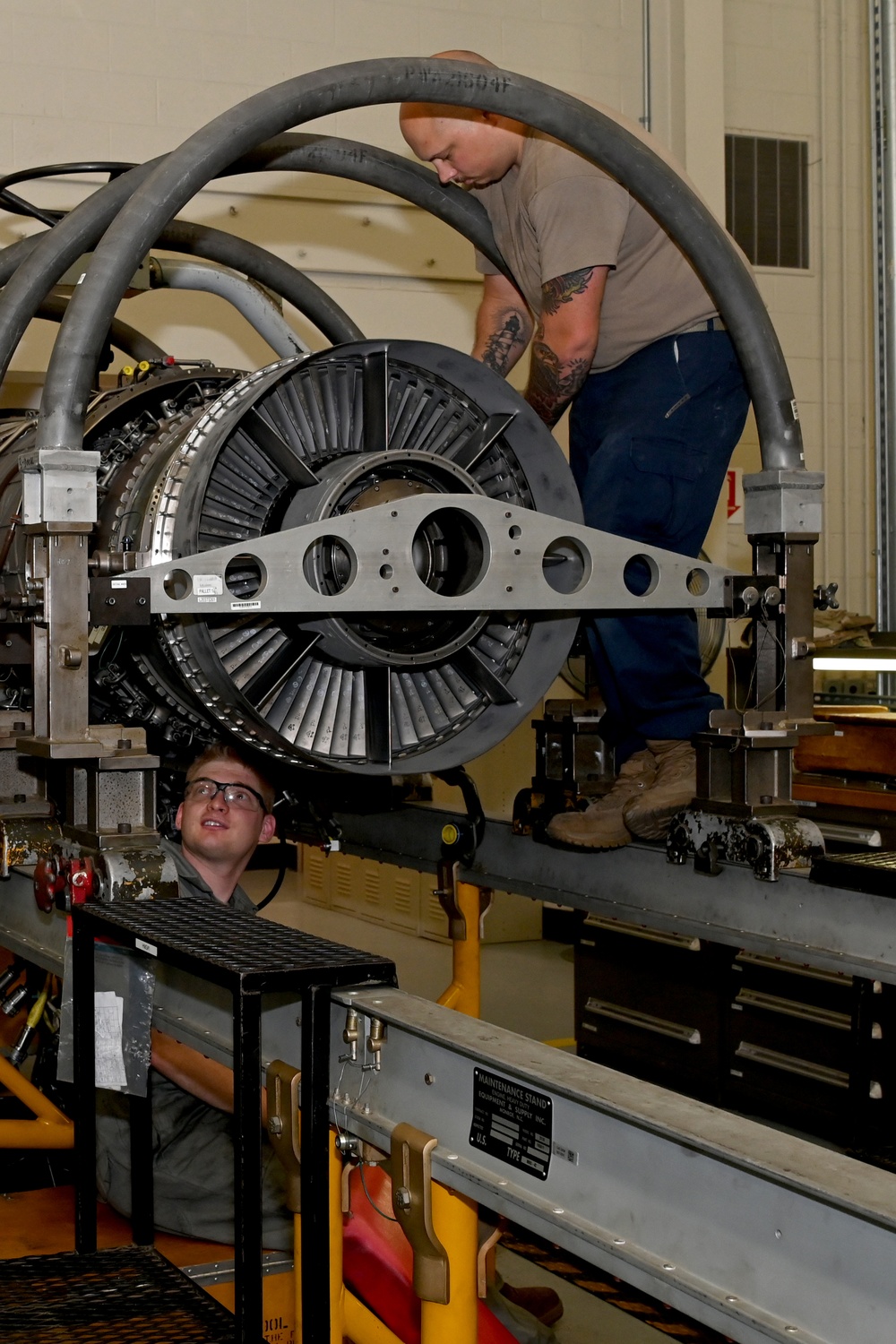 169th Maintenance Squadron engine shop maintenance