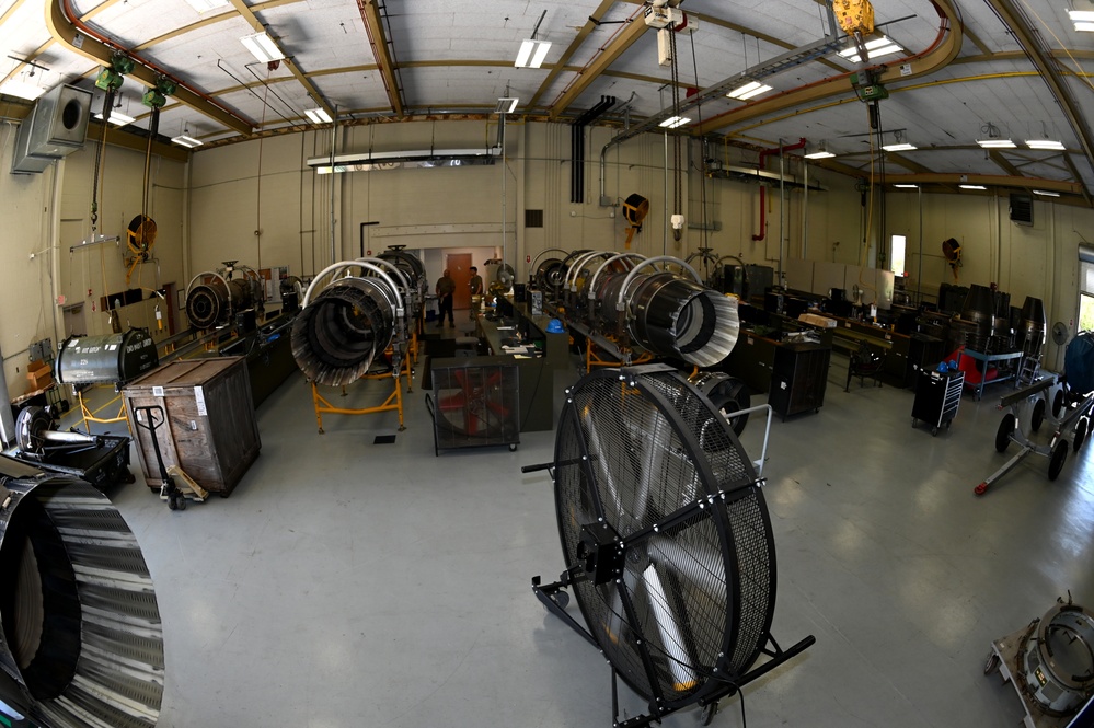 169th Maintenance Squadron engine shop maintenance