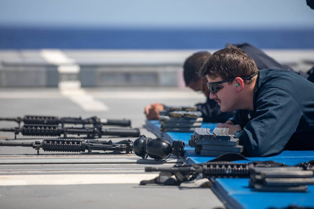 M4 Rifle Shoot Aboard USS Zumwalt