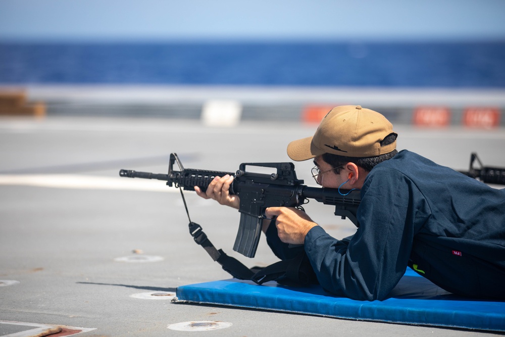 M4 Rifle Shoot Aboard USS Zumwalt