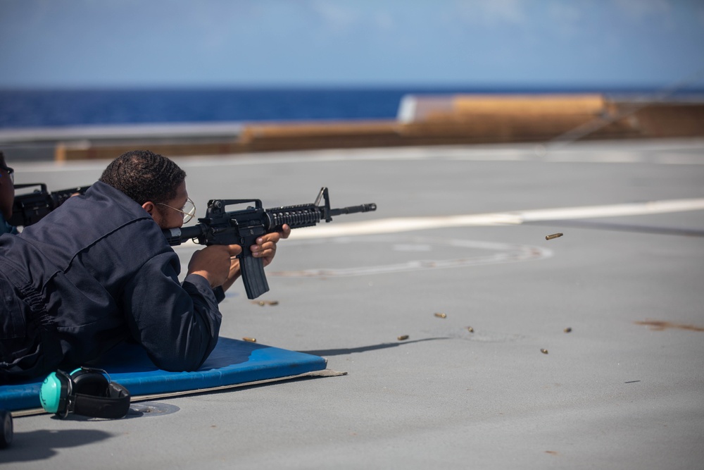 M4 Rifle Shoot Aboard USS Zumwalt