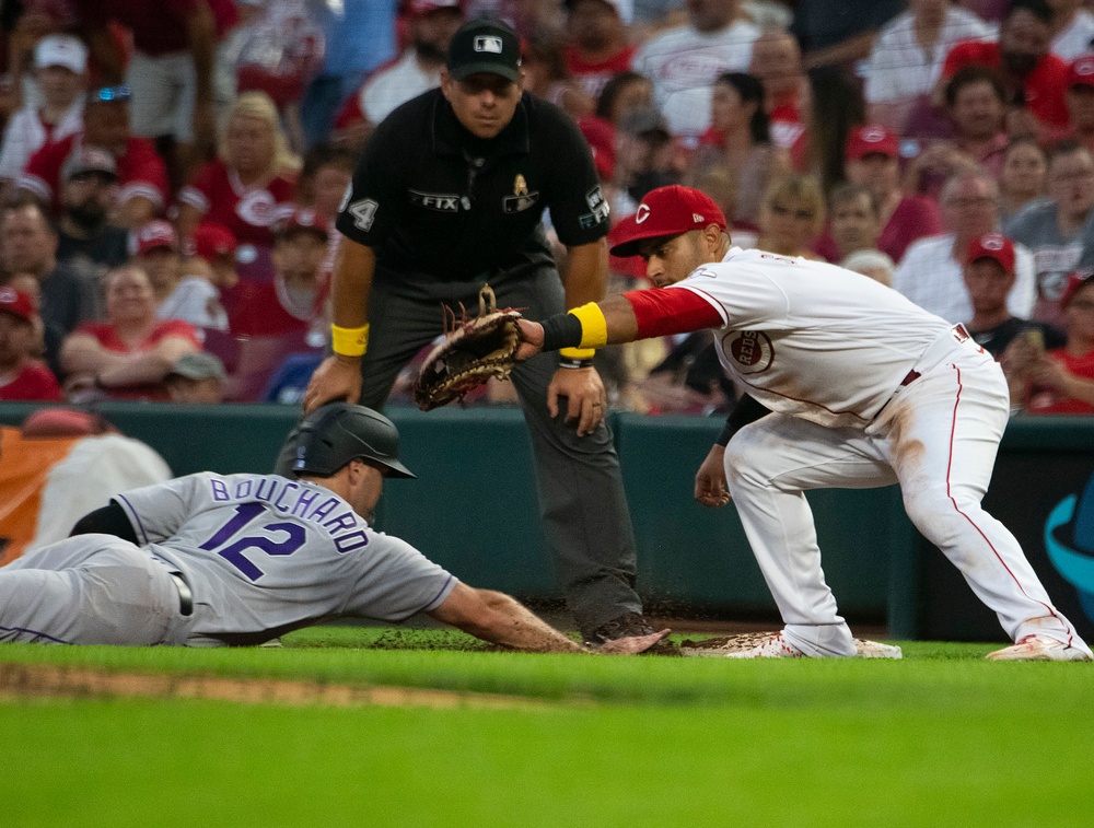 Wright-Patt Airmen honored at Reds Military Appreciation Night