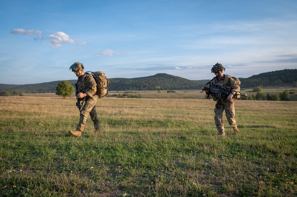 U.S. Army Paratrooper after Airborne Operation