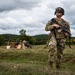 U.S. Army Paratrooper Provides Security