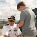 Capt. Williams Replaces Shoulder Boards