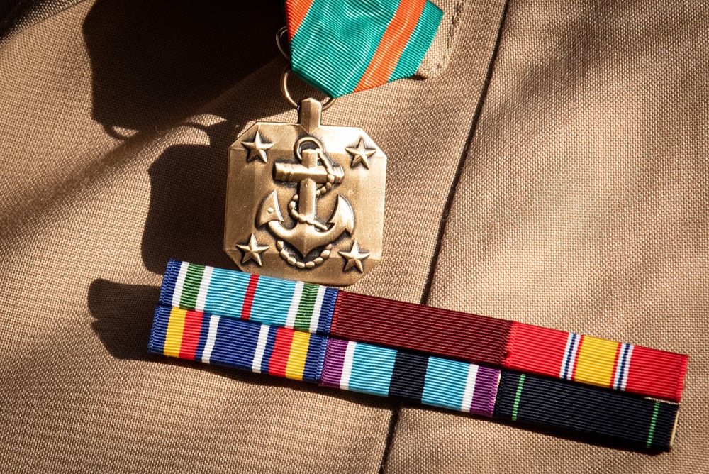 Cherry Point Sailors Celebrate Advancements, Awards