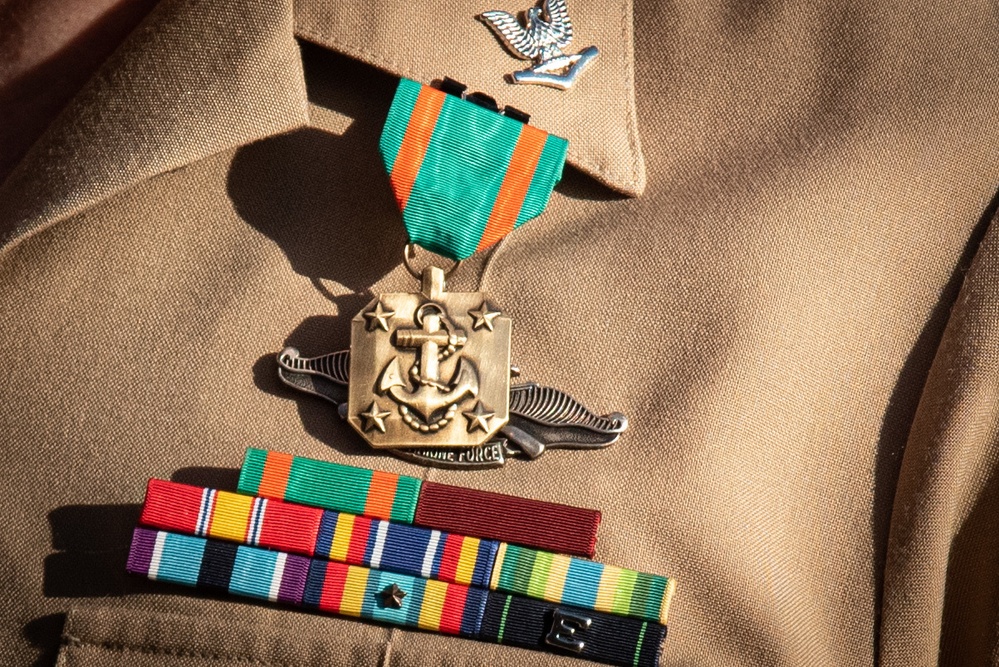 Cherry Point Sailors Celebrate Advancements, Awards