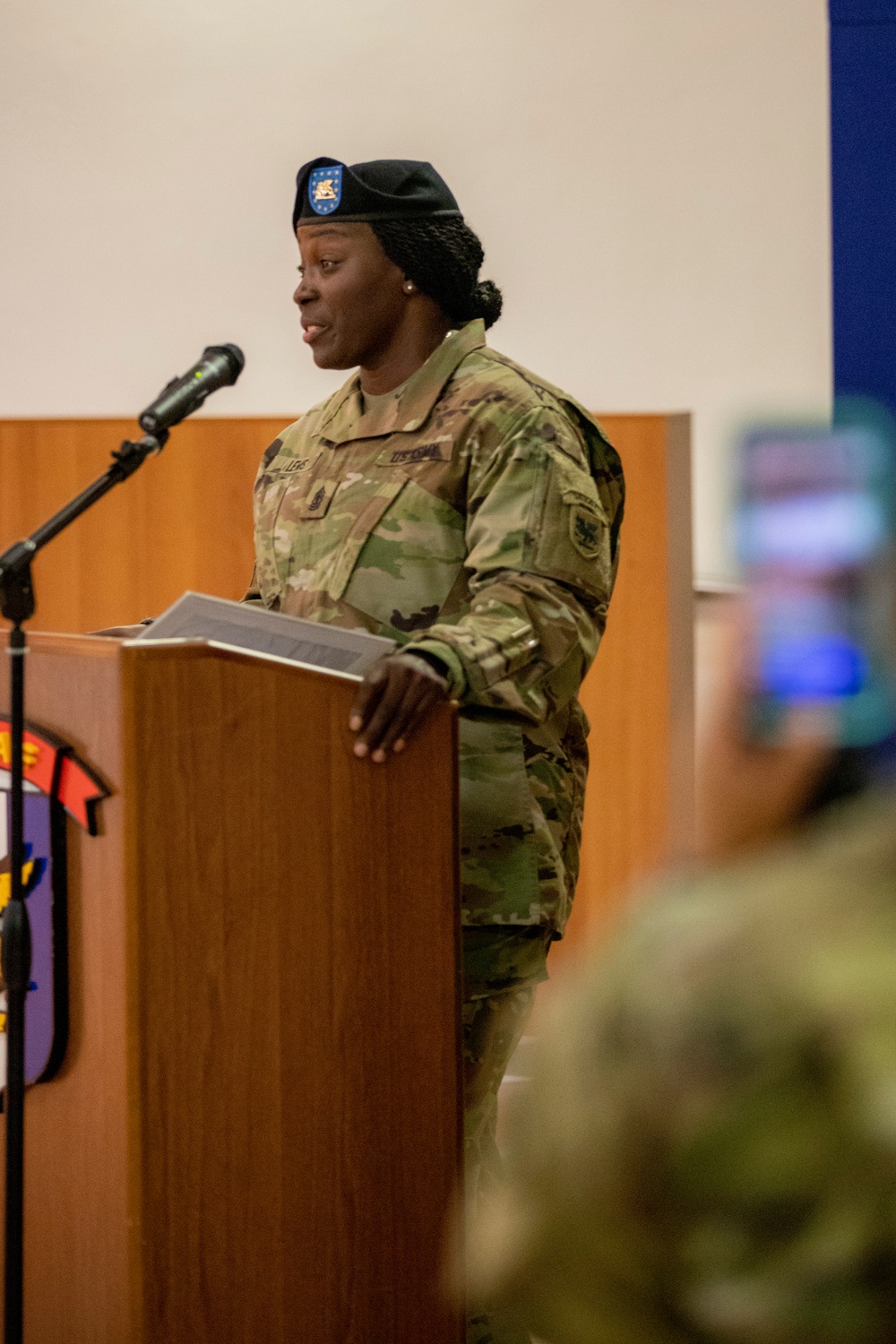 SETAF-AF's Intelligence and Sustainment Company gets new first sergeant