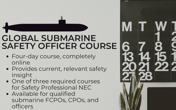NAVSAFECOM's Global Submarine Safety Officer Course
