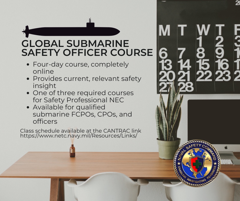 NAVSAFECOM's Global Submarine Safety Officer Course